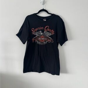 Harley-Davidson Deadwood South Dakota T-Shirt Large Black Sturgis Rally Biker T
